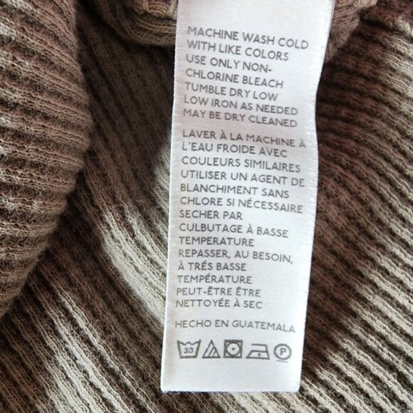 Free People We The Free Womens Small Top Just For You Cutout Waffle Knit Gray - Picture 11 of 13